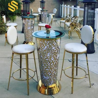 Popular Design Stainless Steel High Bar Tables for Outdoor Furniture