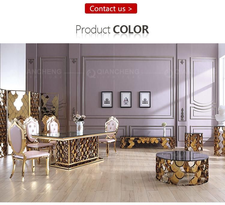 Modern Living Room Coffee Table Round Black Tempered Glass Top Gold Frame Coffee Table