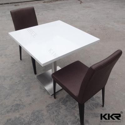 Modern Furniture Coffee Solid Surface Restaurant Dining Table