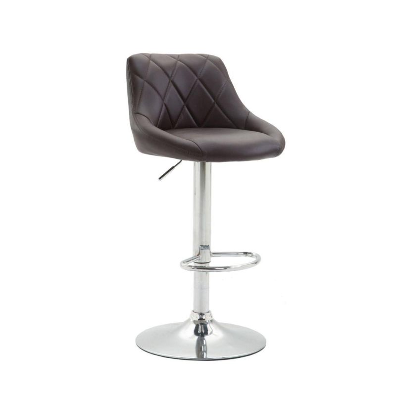New Design Lift Rotatable Seat Adjust Height Kitchen Home Modern PU Leather Bar Chair Stool