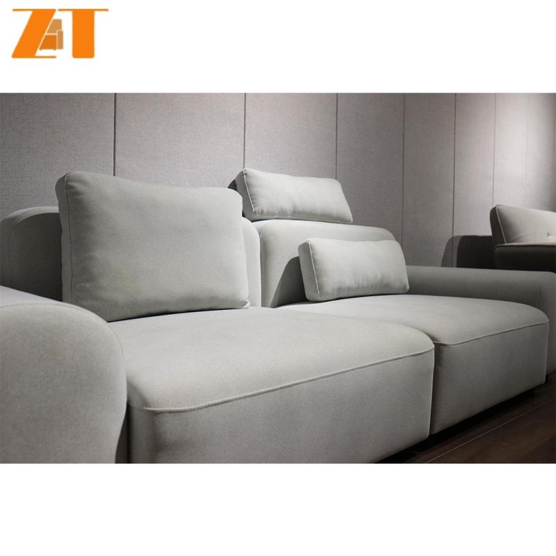 Nordic Simple Living Room Latex Fabric Sofa Small Apartment Sofa Combination Removable Three-Seat Pedal Sofa
