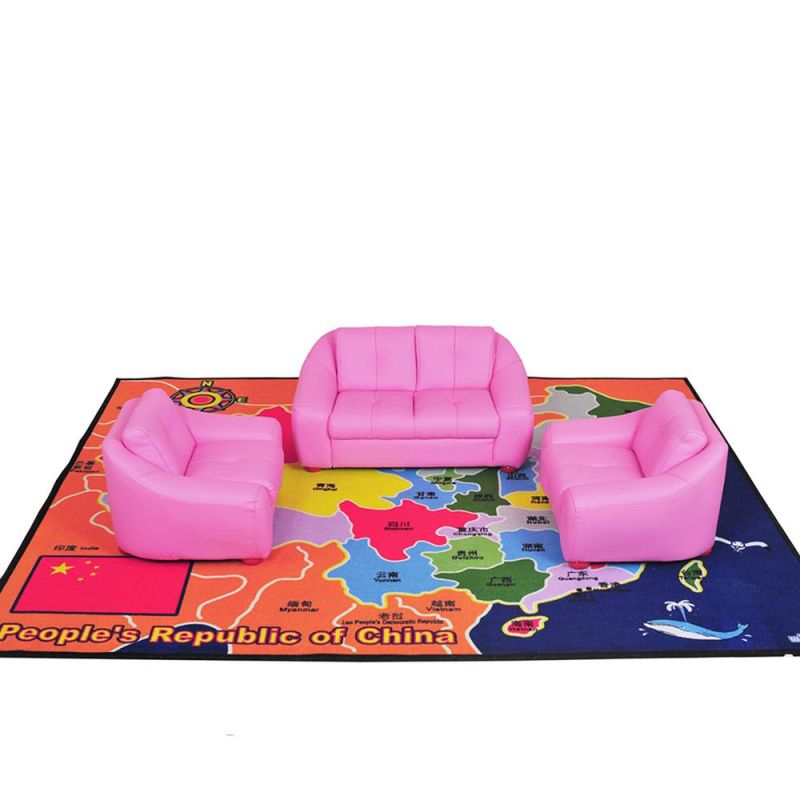 Kindergarten Kids Sofa, Preschool Children Furniture, Home Furniture and Living Room Baby Sofa, New Design Preschool and Kindergarten Day Care Sofa