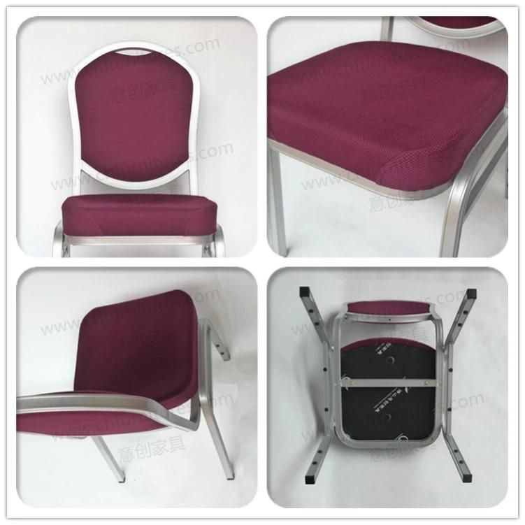 Catering Suppliers Stacking Aluminum Banquet Hotel Chair for Restaurant Yc-Zl04