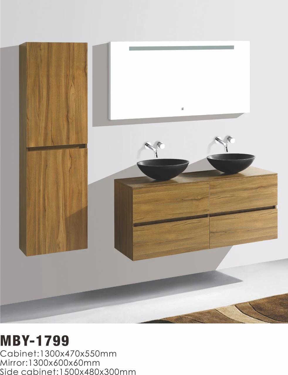 Marketing Champion Melamine Bathroom Cabinet with Double Basin