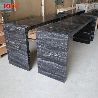 Kingkonree Modern Customized Furniture High Marble Bar Table Hosptital Reception Counter