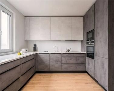 Modern Minimalist Style High Grade Modular Melamine Kitchen Cabinet Furniture