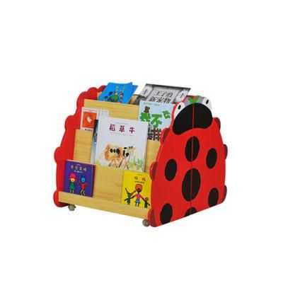 Preschool and Kindergarten Children Bookshelf and Bookshelf, Baby Reading Room Bookshelf, Wooden Kids Cartoon Bookshelf