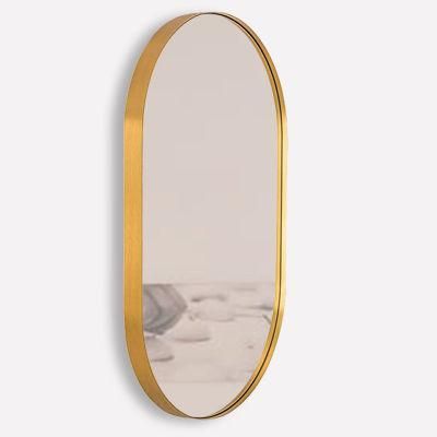 Household Powder Room Dressing Mirror Long Capsule Shape