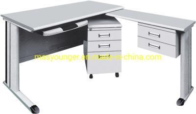 Chinese Quality L Shaped Metal Computer Desk