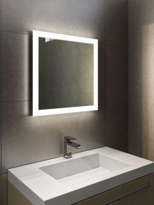 Hospitality Lighted LED Bathroom Vanity Mirror with Mirror Heater