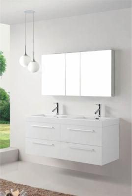 European Style MDF Bathroom Cabinet Vanity Double Sink