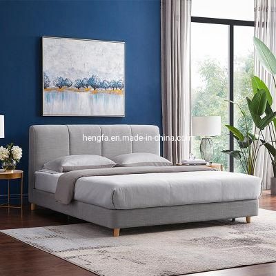 Wholesale Modern Hotel Bedroom Furniture Home Linen Fabric King Size Bed
