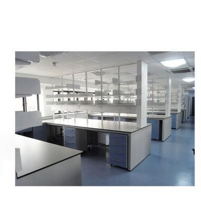 Pharmaceutical Factory Wood and Steel Electronic Lab Bench, Bio Wood and Steel Lab Furniture with Cover/
