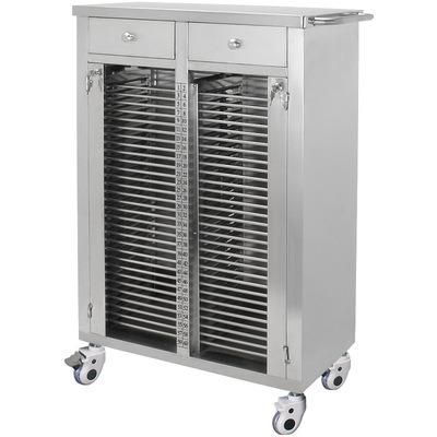 Stainless Steel Medical Record Cart Archive Medical Record Cabinet