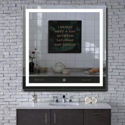 Dimmable LED Lighted Bathroom Wall Mounted Vanity Backlit Mirror with Touch Sensor