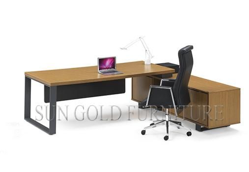 Popular Steel Leg L Shape Modern Office Desk (SZ-OD337)