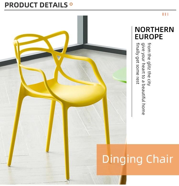 Wholesale Cheap Restaurant Modern Dinner Cafe White PP Sillas Chaise Kitchen Stackable Plastic Dining Chairs for Dining Room