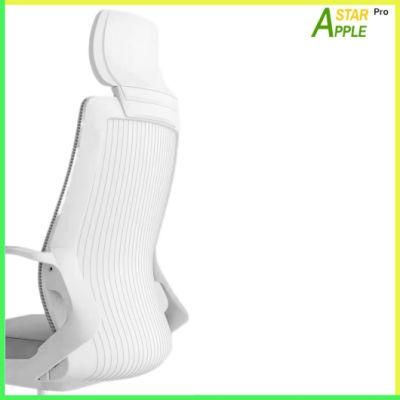 Elegant White Nylon Mesh Office Chair with Durable Mechanism