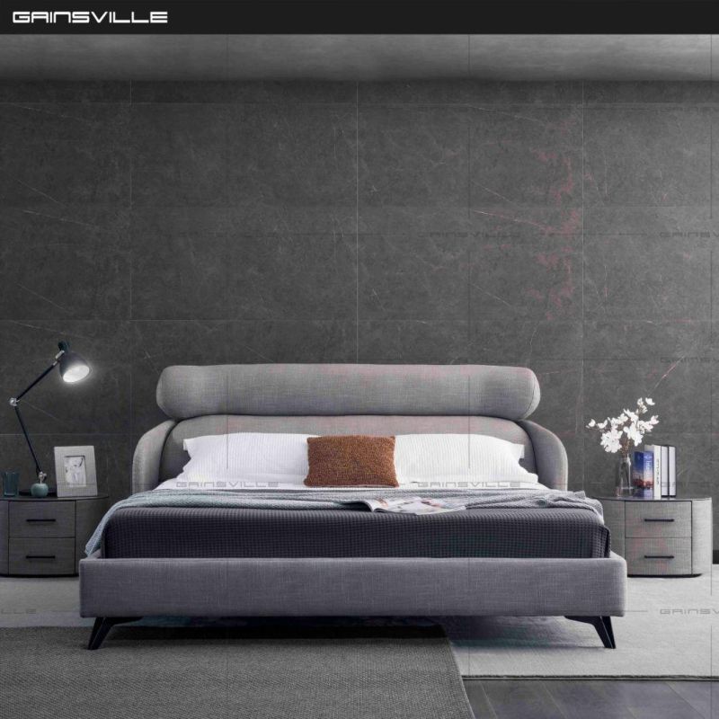 Hot Selling Metal Frame Headboard Modern Bed Design Upholstered Bedroom Furniture Customized Storage Beds Set