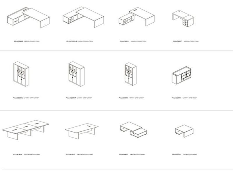 Wholesale Modern Cubicle Standard Sizes Office Furniture Workstation