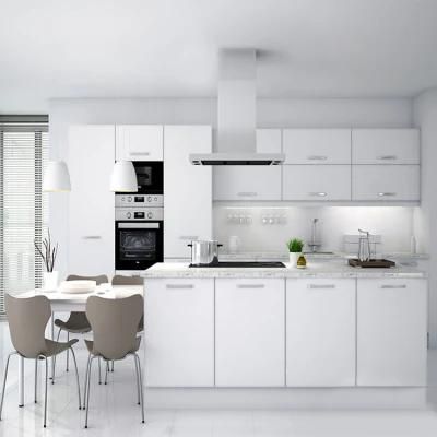 Modern Luxury White Water Proof Plywood Carcass Modular Kitchen Cabinet Furniture Design Wood Fitted Kitchen Cabinets