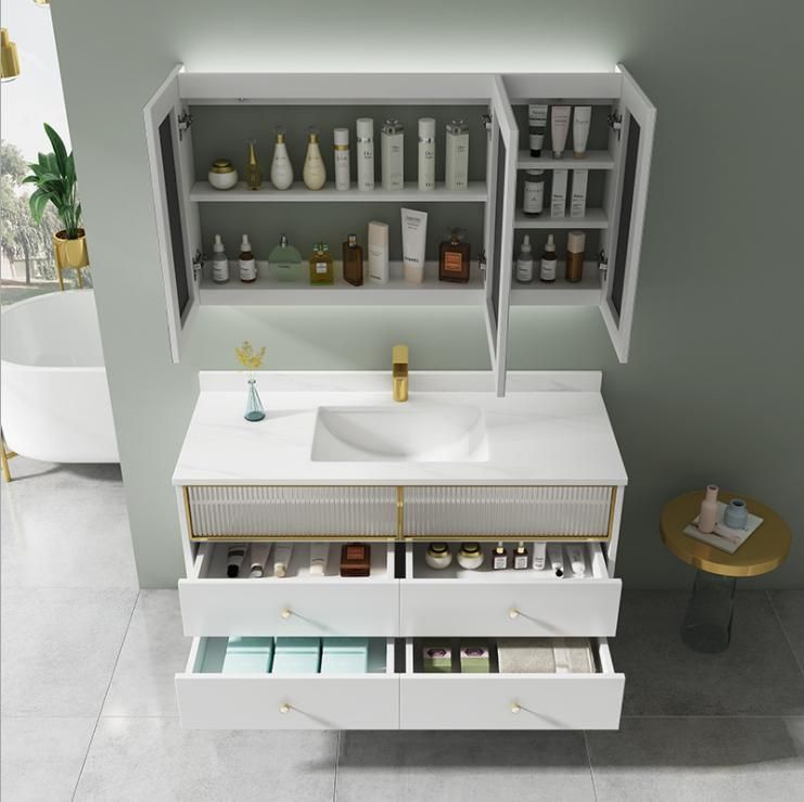 Rock Board Modern Simple Light Luxury Bathroom Cabinet