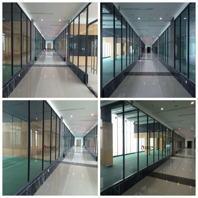 Single Glass Wall Aluminium Office Partition