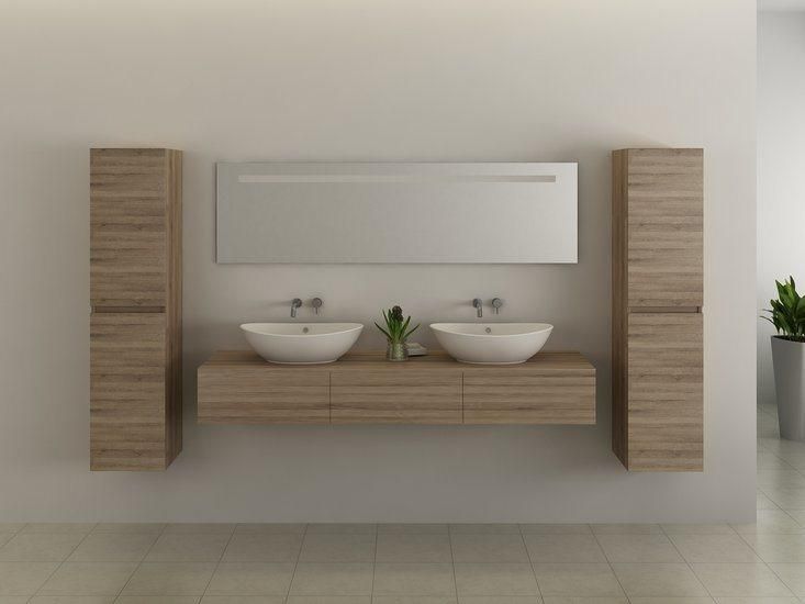 European Luxury Bathroom Vanity with Double Side Cabinet