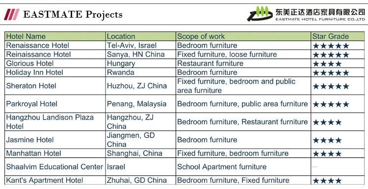 Star Hotel Business Room Furniture Bedroom Furniture (EMT-HTB04-3)