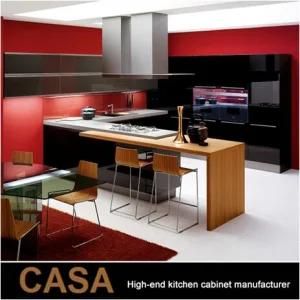 Black Painting Lacquer Kitchen Cabinets New Fashion Modern Kitchen Furniture