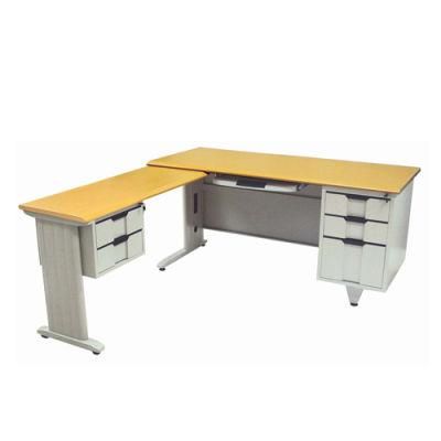 Modern Furniture L Style Office Desk with Drawers