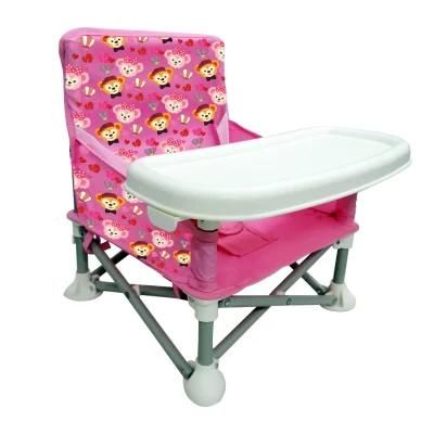 Baby Travel Booster Seat Camping Chair with Removable Dining Tray for Baby Compact Baby Seat with Storage Bag