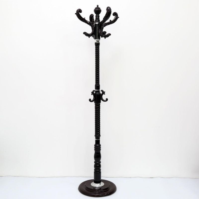 Modern Metal Coat Rack, Hall Coat Tree with Hooks for Coats, Hats, Bags, Purses, for Entryway, Hallway, Rlack, Bedroom, Office, with Stable