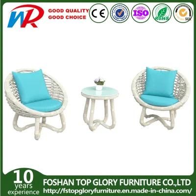 Chinese Modern New Design Furniture Outdoor Wicker Pneumatic Chair with Table