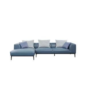 2019 Modern European Leather L Shape Corner Sofa Bed Elegant Couch