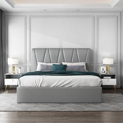 Hyc-Bl16 New Design Modern Nordic Style Solid Wood Bed for Bedroom