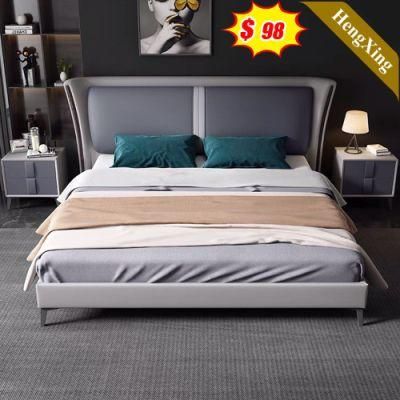 Modern Wall Capsule Wooden Home Solid Bedroom Furnitue Double Massage Sofa King Bed Set