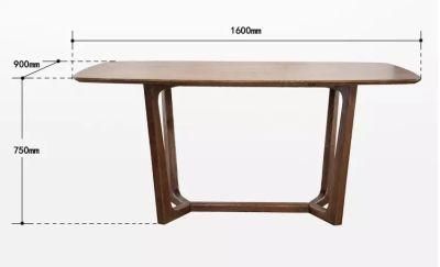 Nordic Wooden Home Furniture Dining Table Wood Top Made in China Guangdong