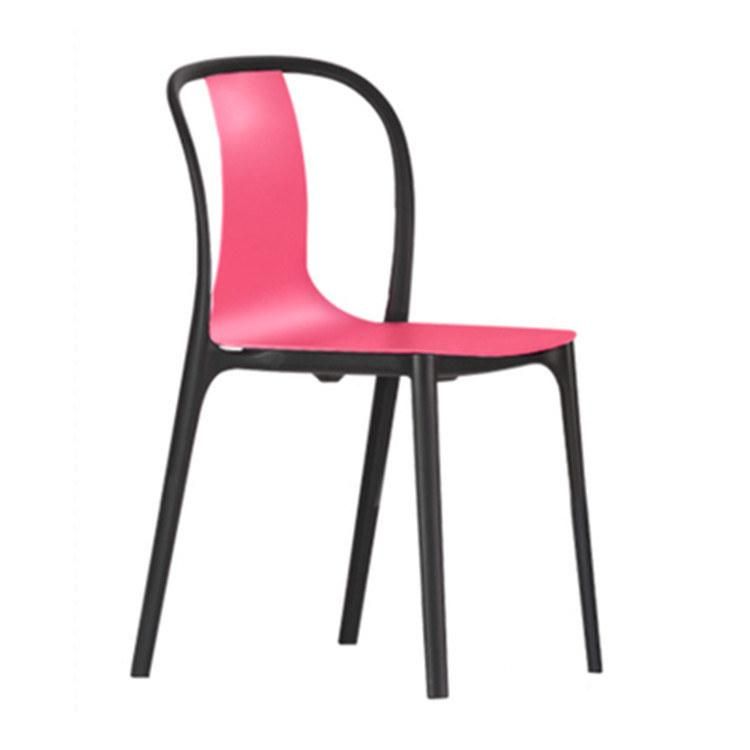 Modern Furniture Design Cheap Garden White Plastic Chair Weight Stackable Outdoor Plastic Dining Chair