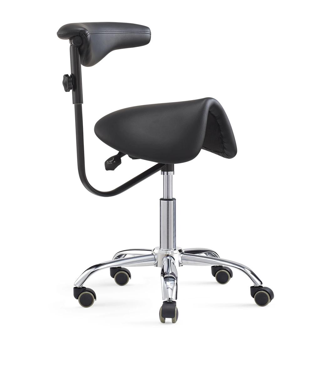 Haiyue Adjustable Saddle Stool with Roating Arm