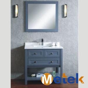 Modern Oak Wood Small Bathroom Vanity Cabinet