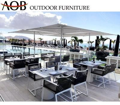 Modern Exterior Home Hotel Resort Villa Restaurant Villa Outdoor Dining Table Chair Set Furniture