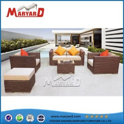 Luxury Modern Outdoor Furniture Aluminium Frame Rattan Garden Sofa Set