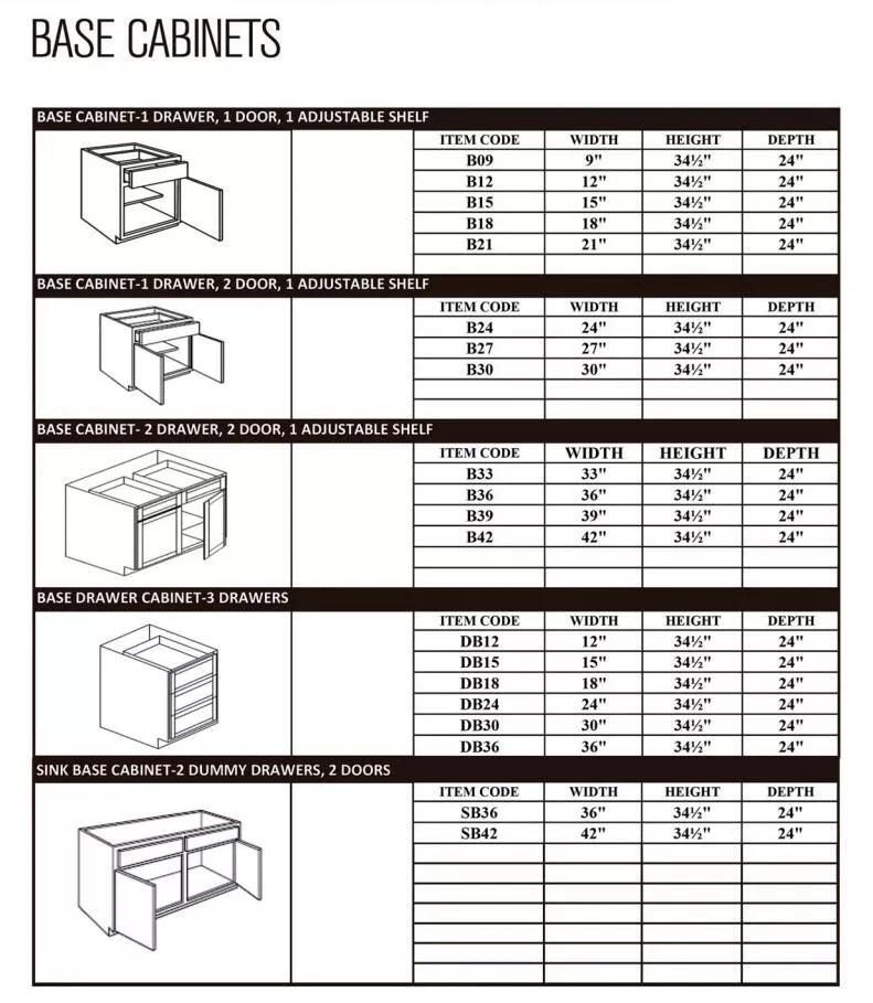 Maple Color American Kitchen Base Cabinet with One Doors