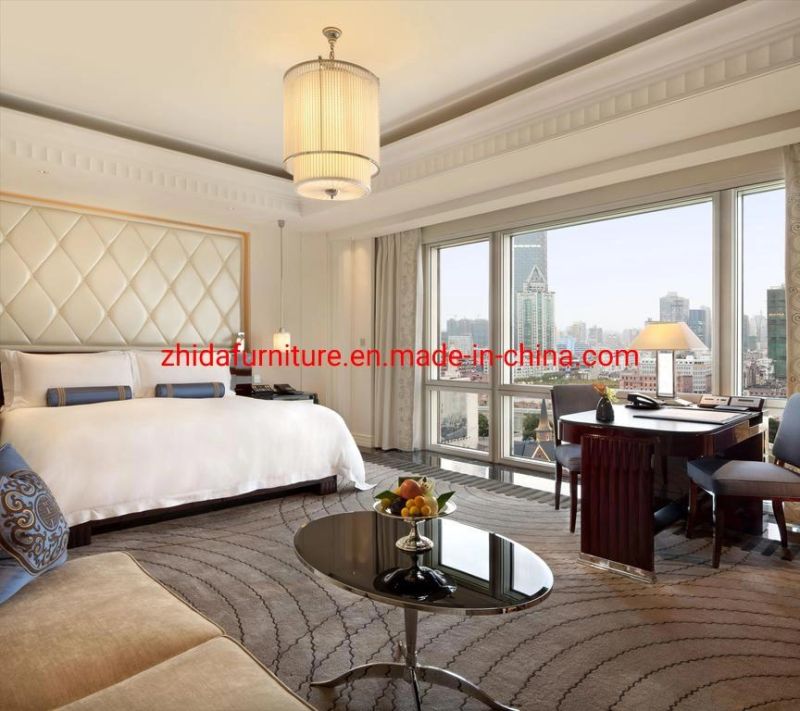 Foshan Factory 5 Star Modern Wooden Bedroom Furniture Supplier for Hotel Presidential Suites