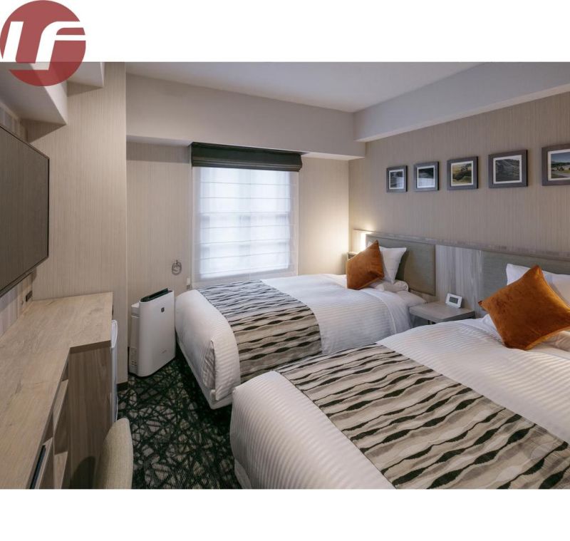 Custom Luxury Modern New Japanese Design 5 Star Wooden Hotel Bedroom Furniture Set