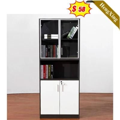 Make in China Cheap Price MDF Wooden High Quality Office School Furniture Storage Drawers 2-Door File Cabinet