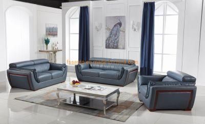 Luxury Modern European Style Home Top Grain Leather Furniture Comfort Living Room Sofa Set