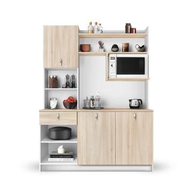 Board MDF Door Wooden Modern Kitchen Cabinet Features Metal Slider Customization Cabinet