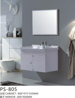 Modern Wall Mounted Waterproof Hotel PVC or MDF Bathroom Vanity